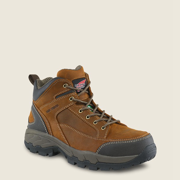 Red Wing Hiking Boots Truhiker - 5-inch Csa Safety Toe - Brown - Mens QSI104528